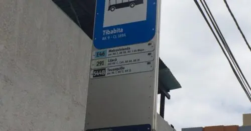 PARADERO SITP BARRIO TIBABITA CALLE 189  461A01